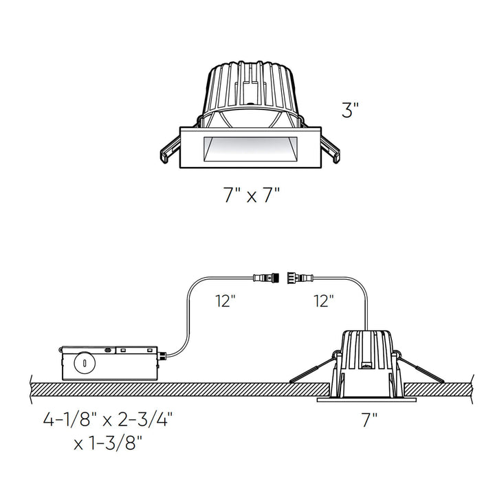 RGR - LED Square Regressed Downlight