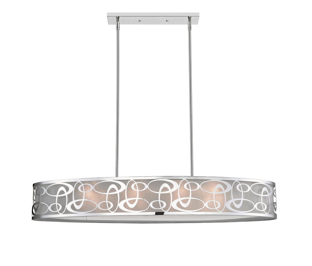 Opal - 8 Light Linear Chandelier