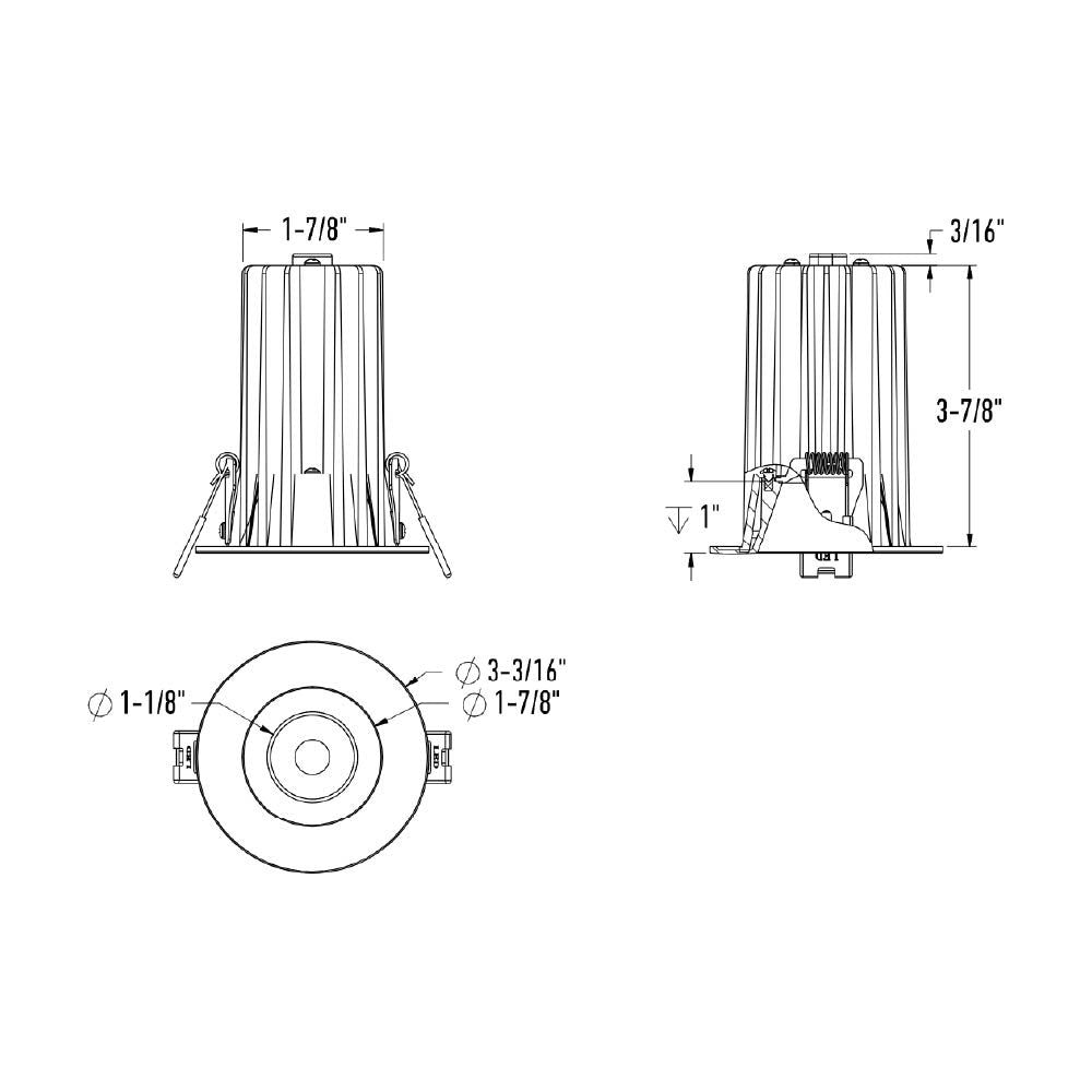RGR - LED High-Powered Round Regressed Downlight
