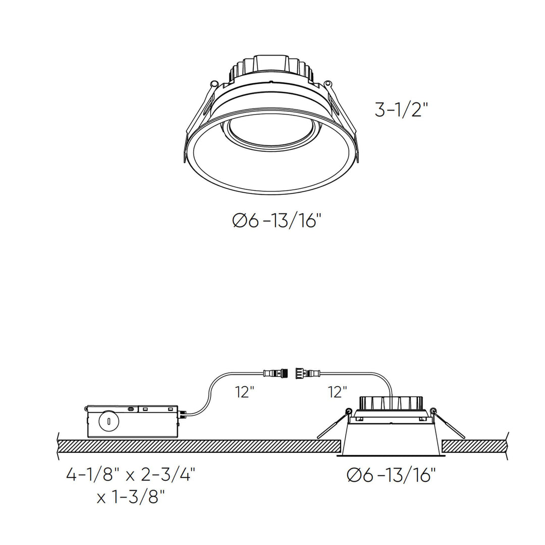 Facet - LED Regressed Gimbal Downlight