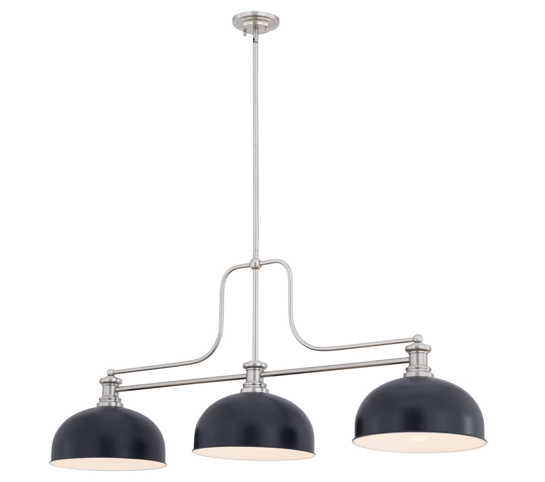 Melange - 3 Light Billiard Light (725-3BN-D13MB)