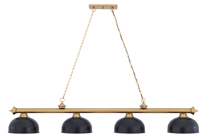 Cordon - 4 Light Billiard Light (2306-4HBR-D13MB)