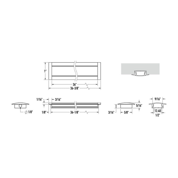 Recessed Aluminum Extrusion