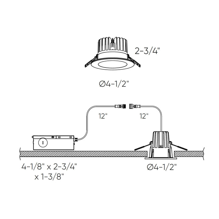 RGR - LED Round Regressed Downlight