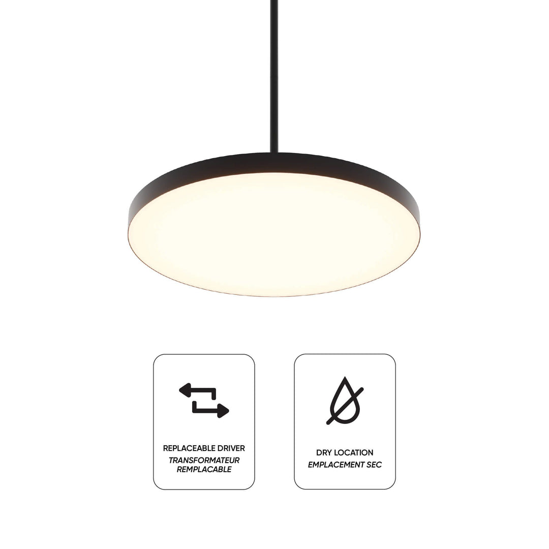 Fusion - LED 2-in-1 Pendant and Flush Mount