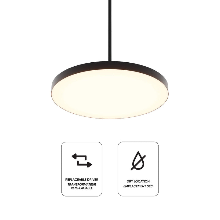 Fusion - LED 2-in-1 Pendant and Flush Mount