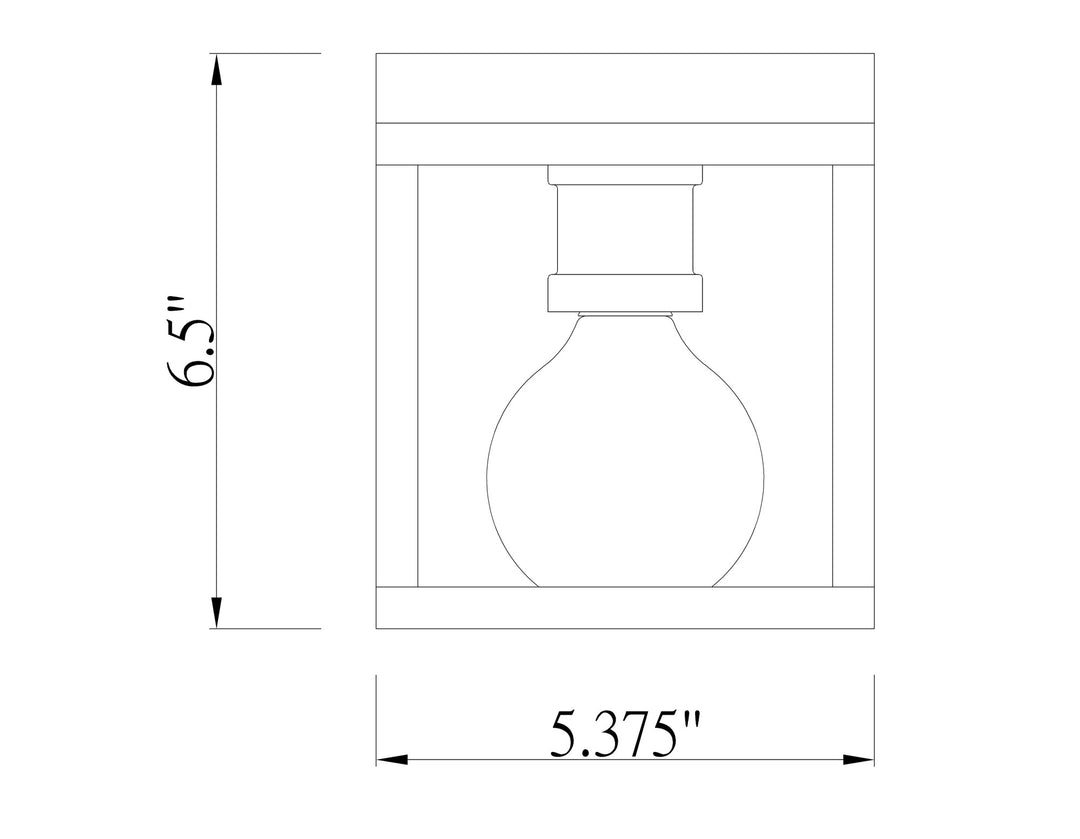 Kube - 1 Light Flush Mount