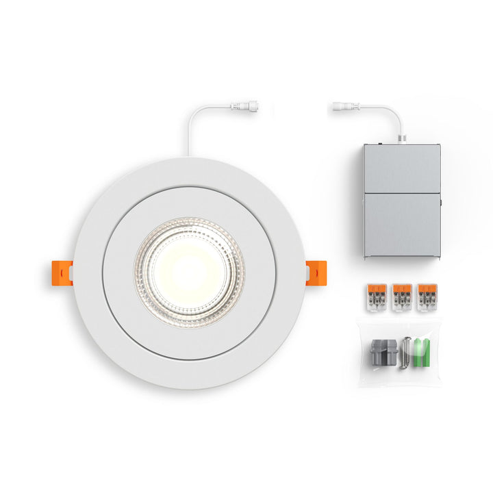 Pivot - LED 6" Flat Round Gimbal Recessed