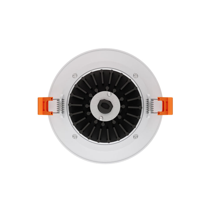 Revolve - LED 4" Round Regressed Gimbal Downlight (5CCT + Dim-to-Warm)