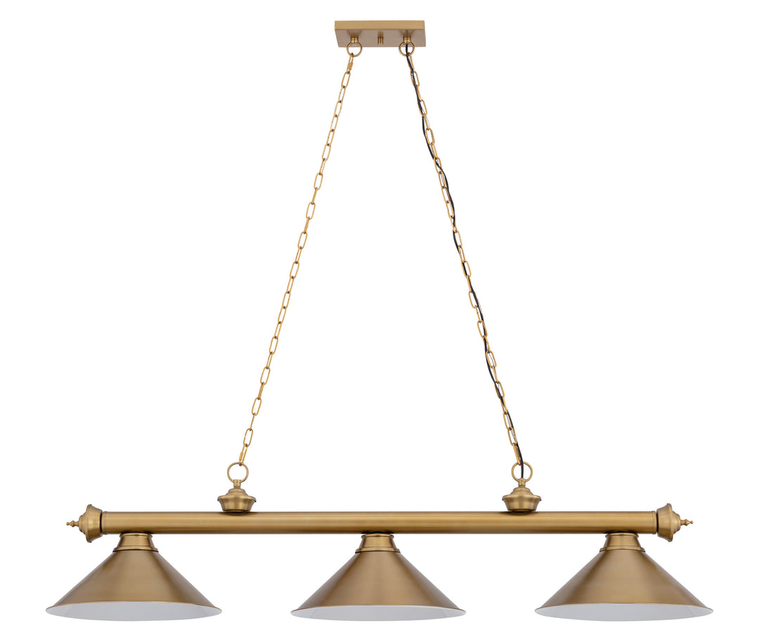 Cordon - 3 Light Billiard Light (2306-3HBR-HBR15)
