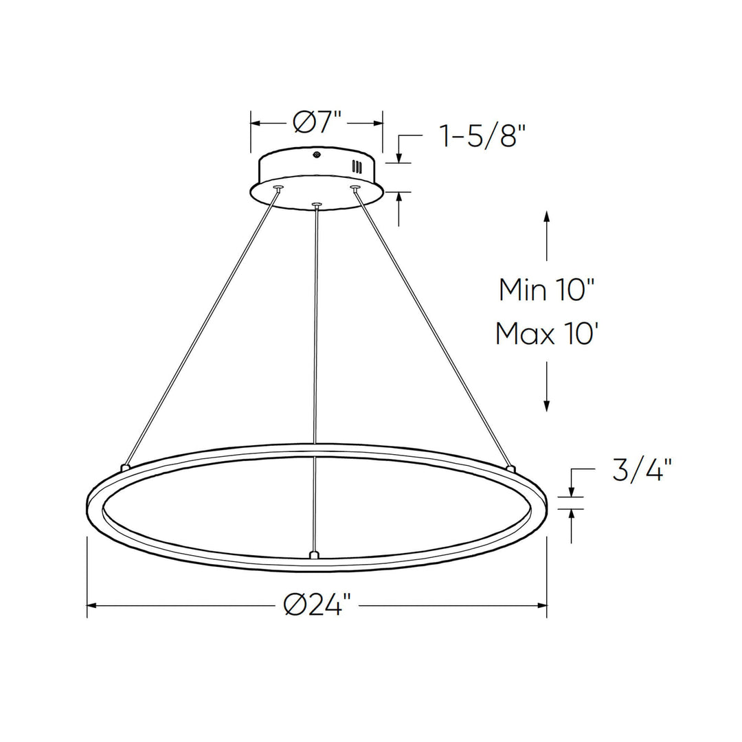 Circa - LED 24" Pendant