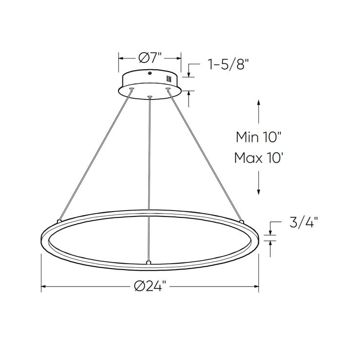 Circa - LED 24" Pendant