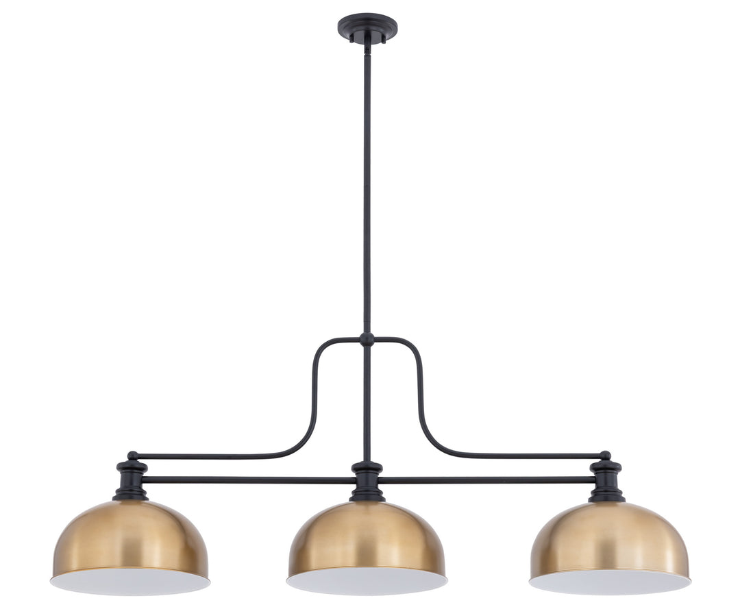 Melange - 3 Light Billiard Light (725-3MB-D13HBR)