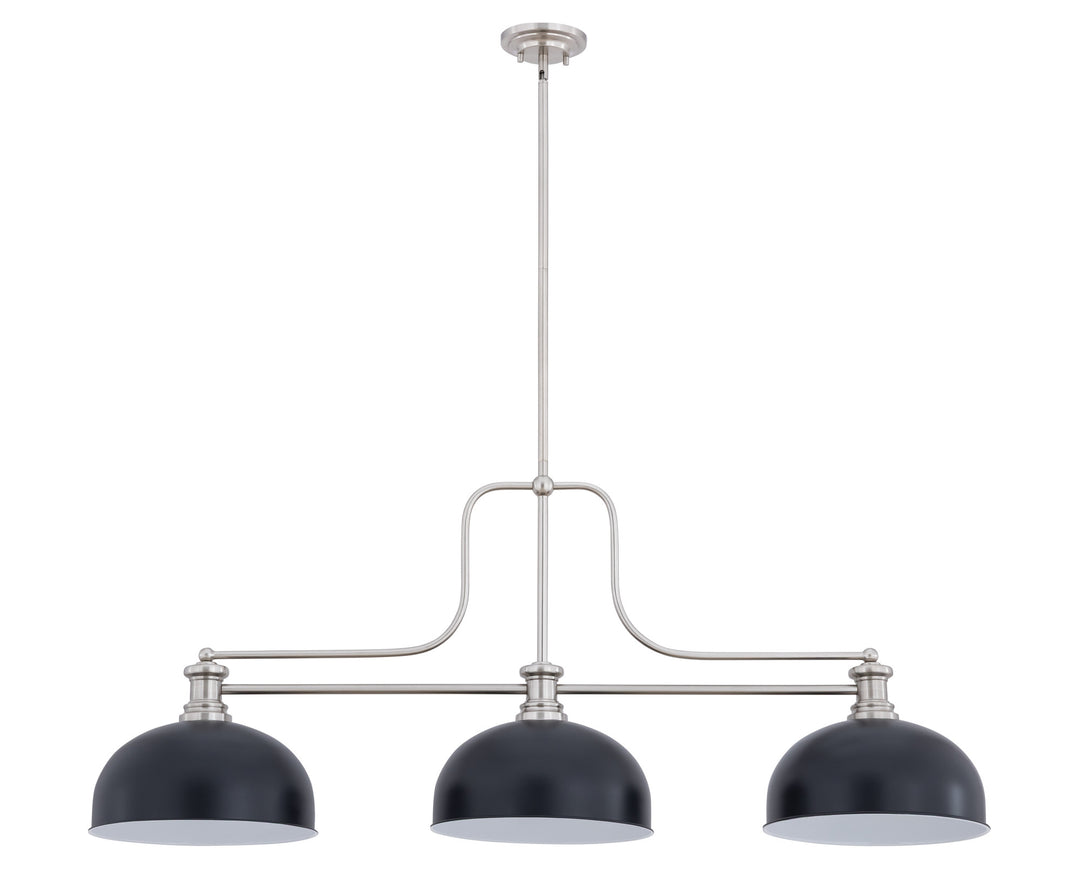 Melange - 3 Light Billiard Light (725-3BN-D13MB)