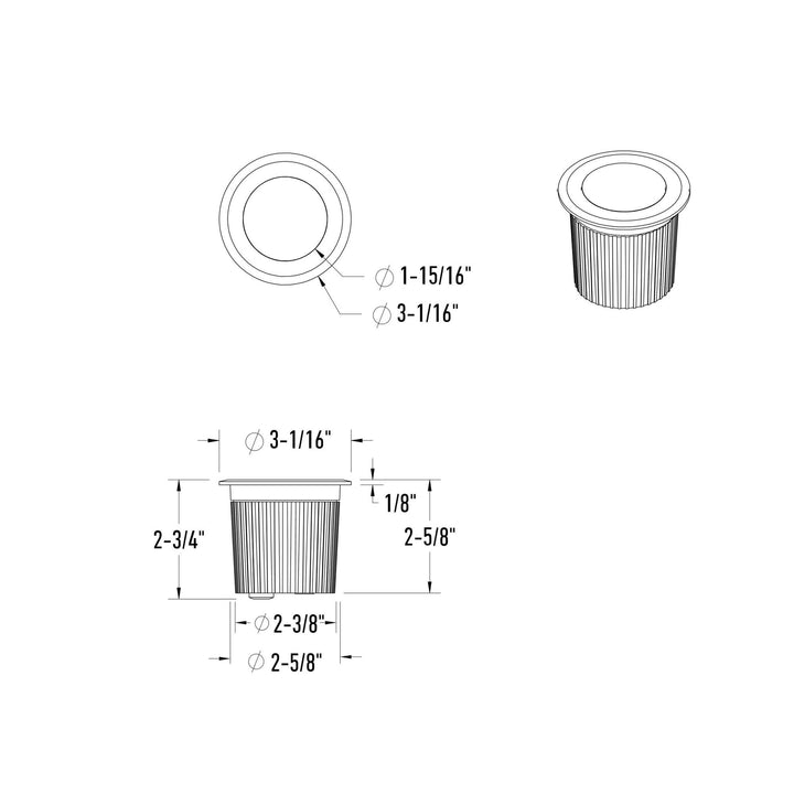Sol - LED 2" Recessed Ground Well Light