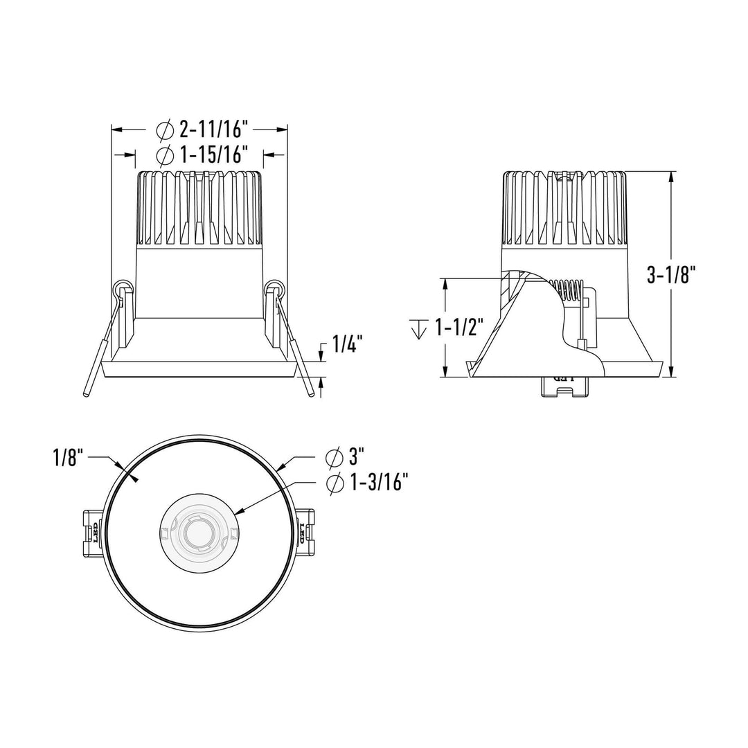 Nest - LED Almost Trimless Downlight