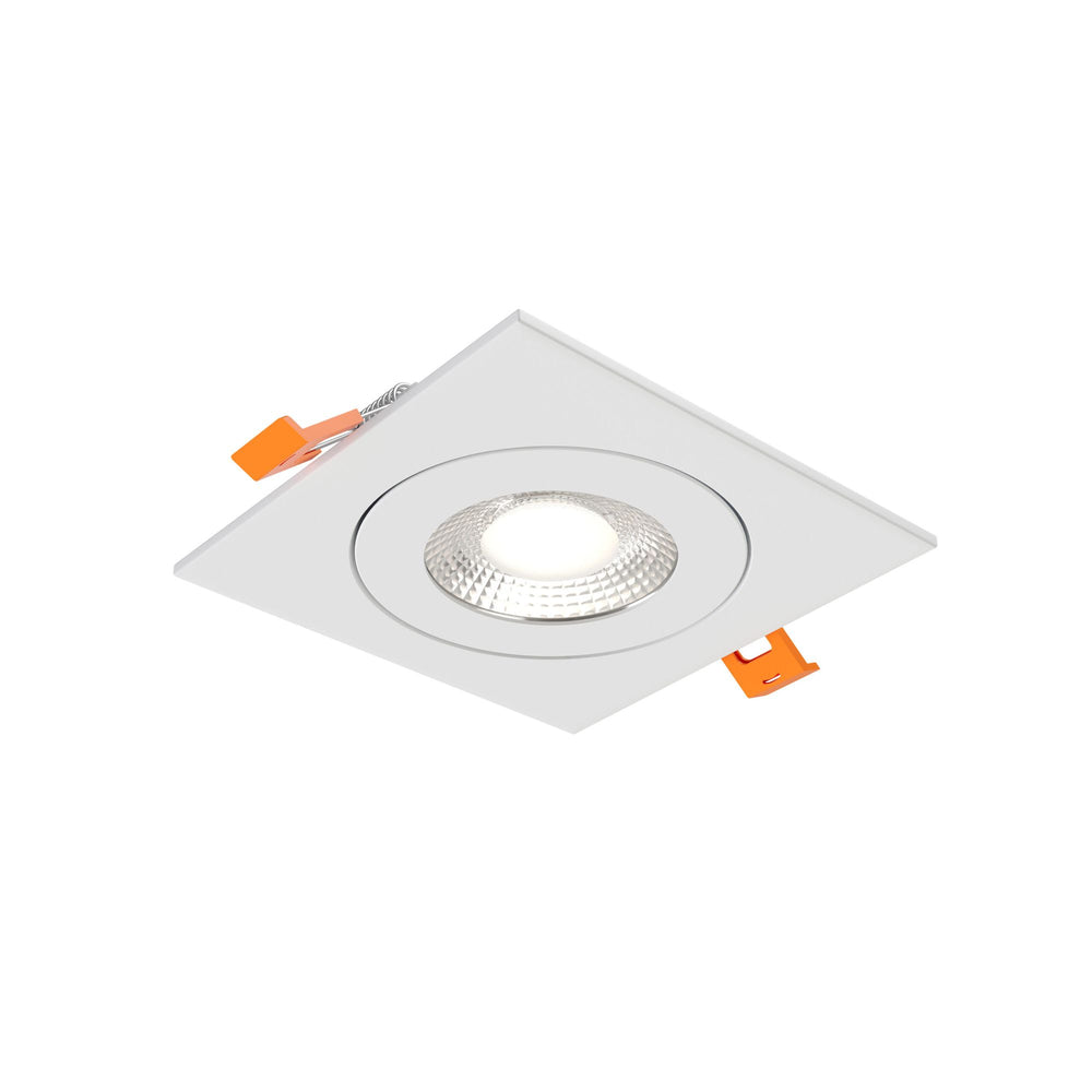 Pivot - LED 4" Flat Square Gimbal Recessed