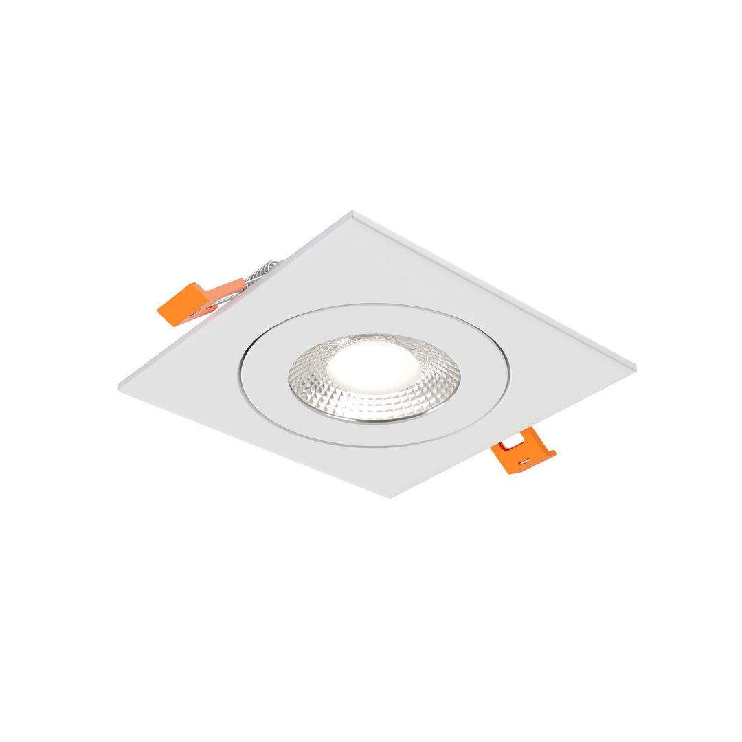 Pivot - LED 4" Flat Square Gimbal Recessed