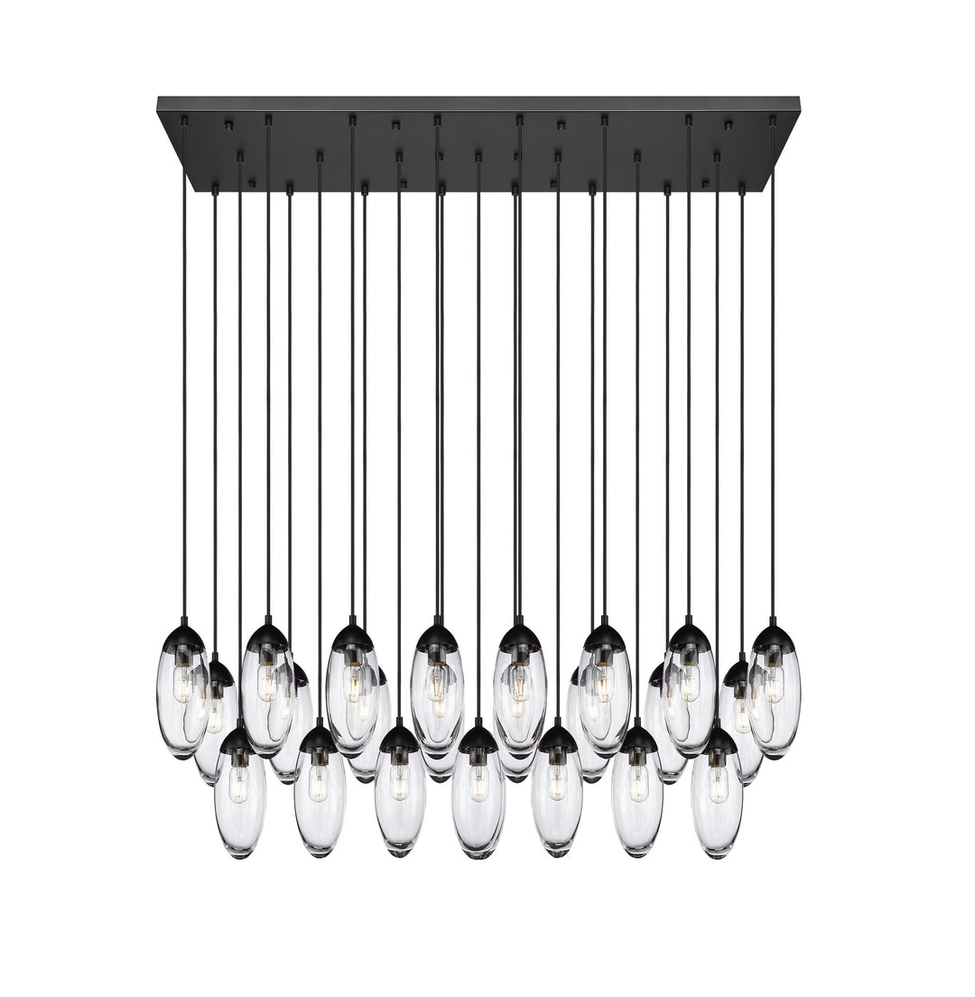 Arden - Linear Chandelier in Matte Black by Z-Lite