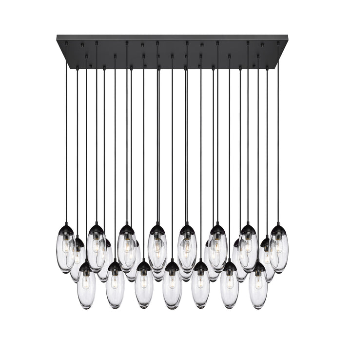 Arden - Linear Chandelier in Matte Black by Z-Lite