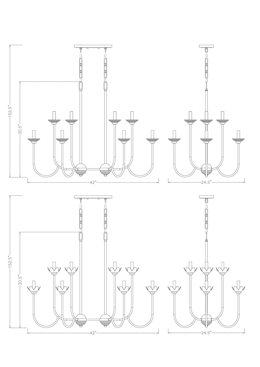 Allistair - Linear Chandelier