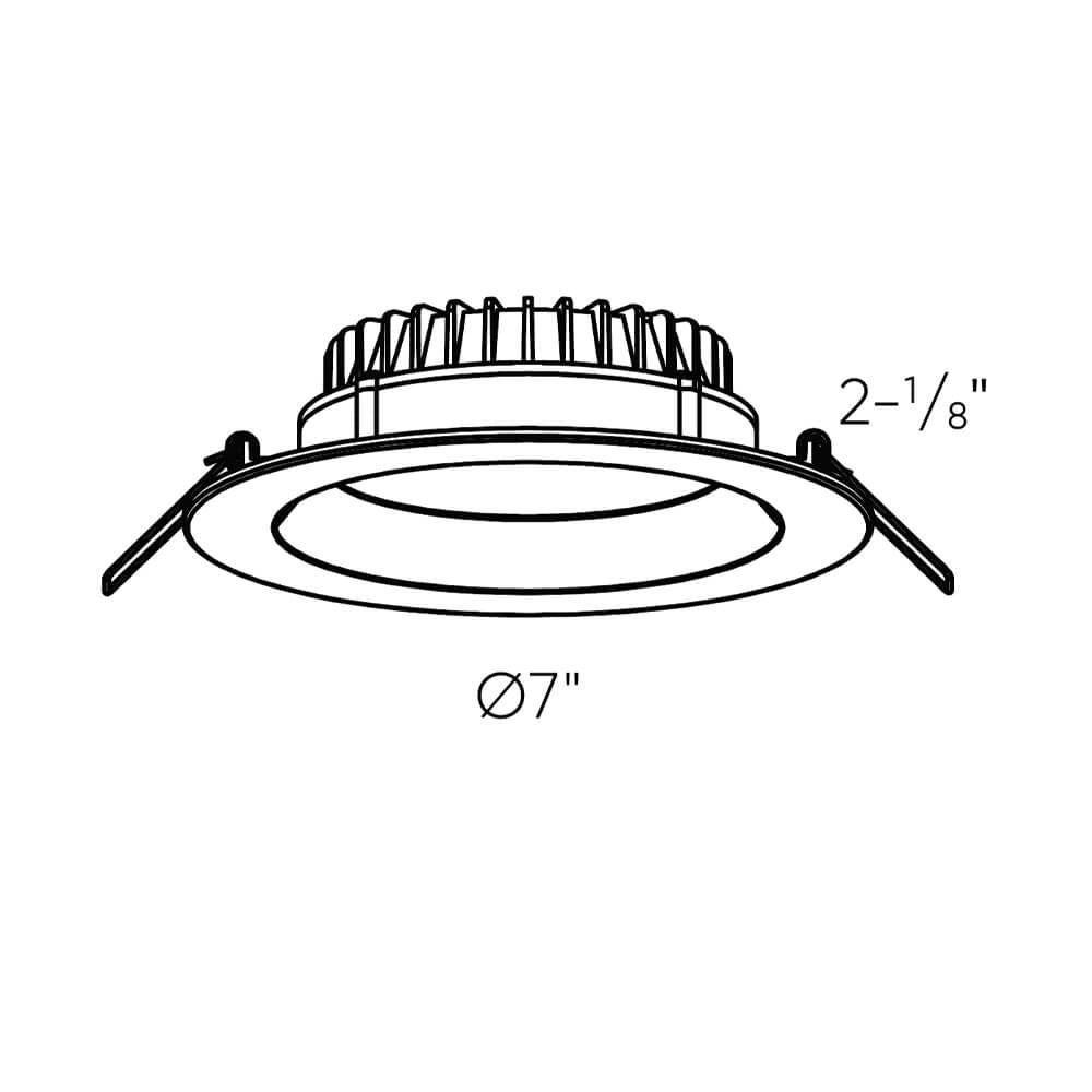 Etch - LED Round Regressed Panel