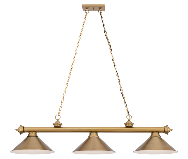 Cordon - 3 Light Billiard Light (2306-3HBR-HBR15)