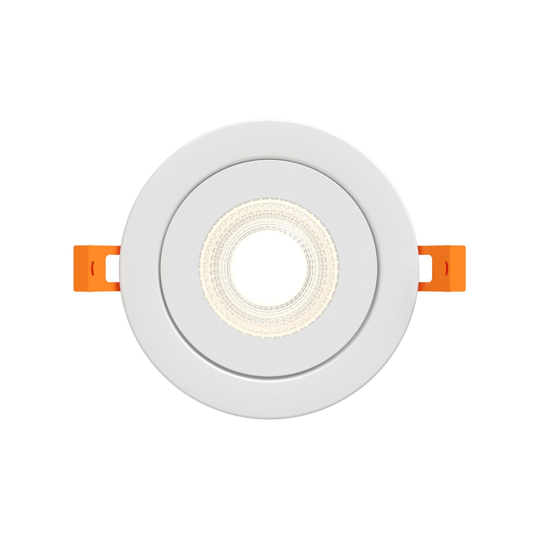 Pivot - LED 4" Flat Round Gimbal Recessed (5CCT + Dim-to-Warm)