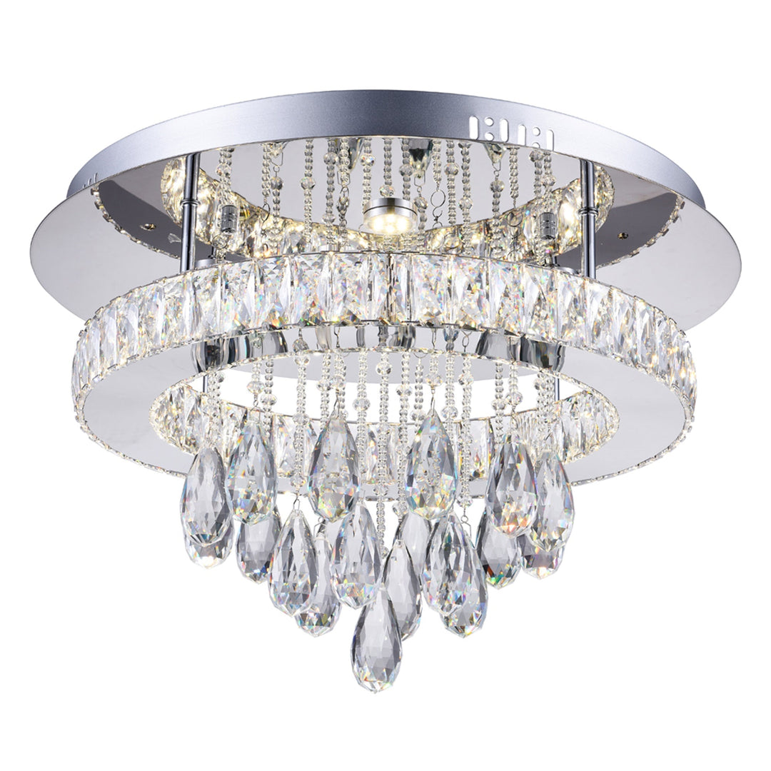 Veil - LED Flush Mount with Crystals