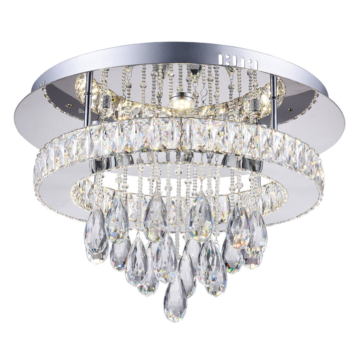 Veil - LED Flush Mount with Crystals