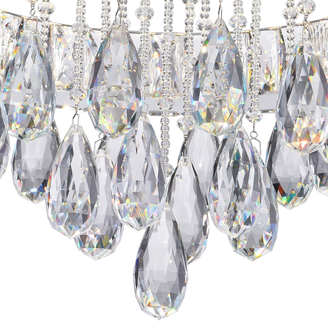 Veil - LED Flush Mount with Crystals