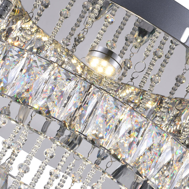 Veil - LED Flush Mount with Crystals