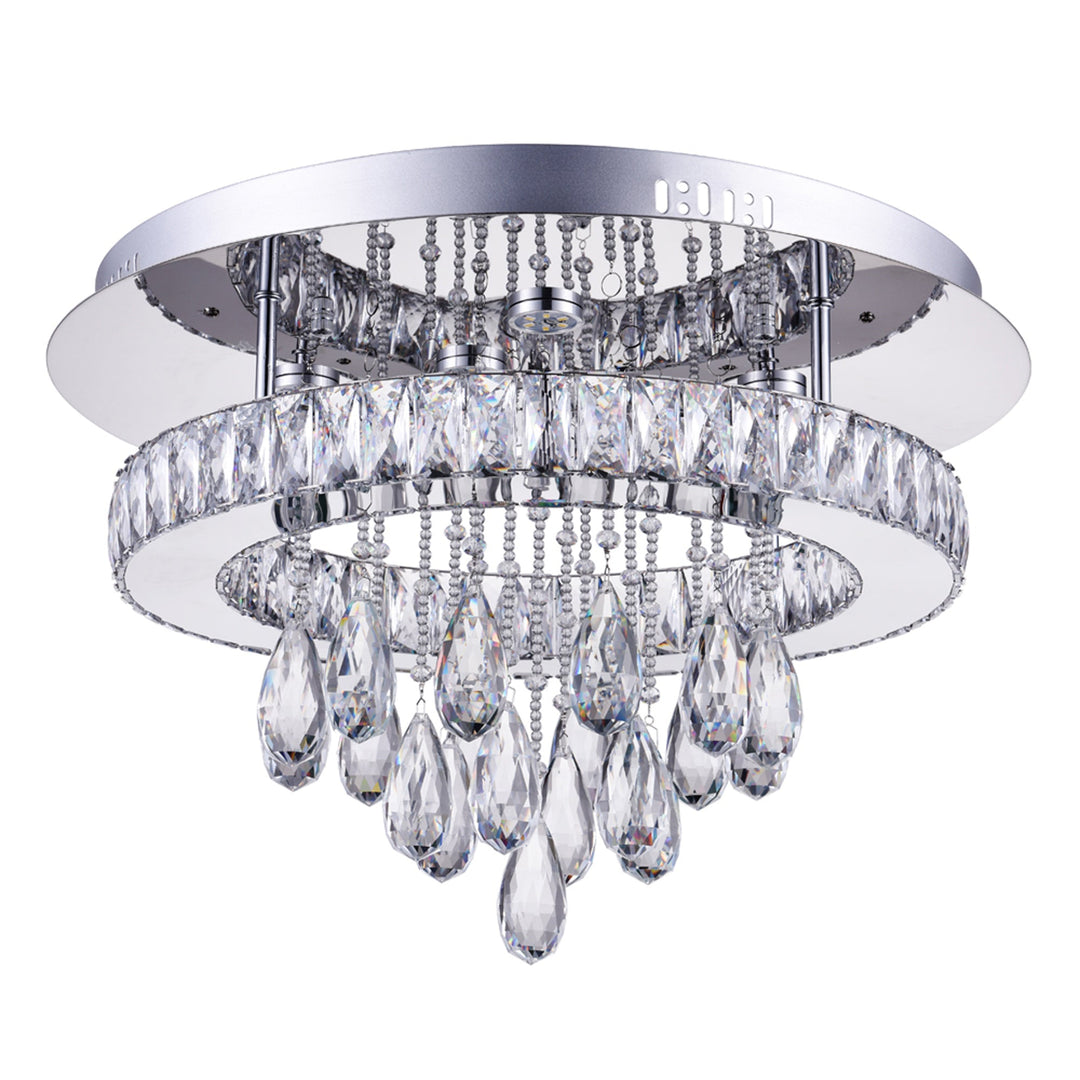 Veil - LED Flush Mount with Crystals