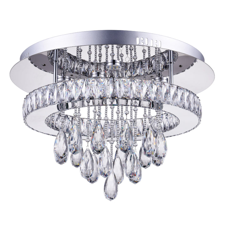 Veil - LED Flush Mount with Crystals