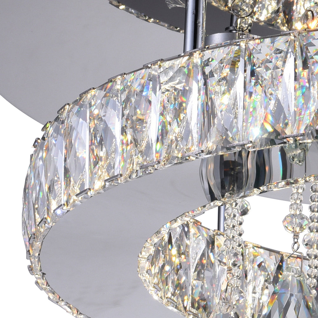 Veil - LED Flush Mount with Crystals