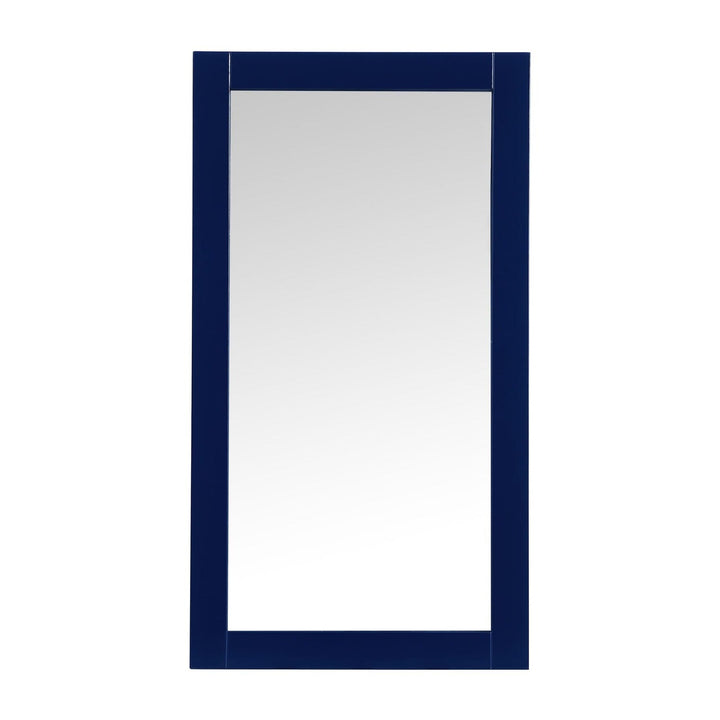 Aqua Rectangle Mirror in Blue by Elegant