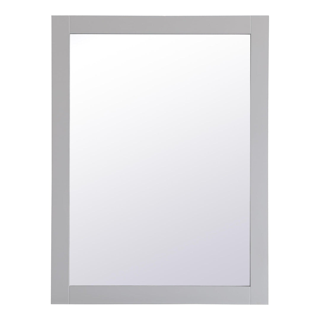 Aqua Rectangle Mirror in Grey by Elegant