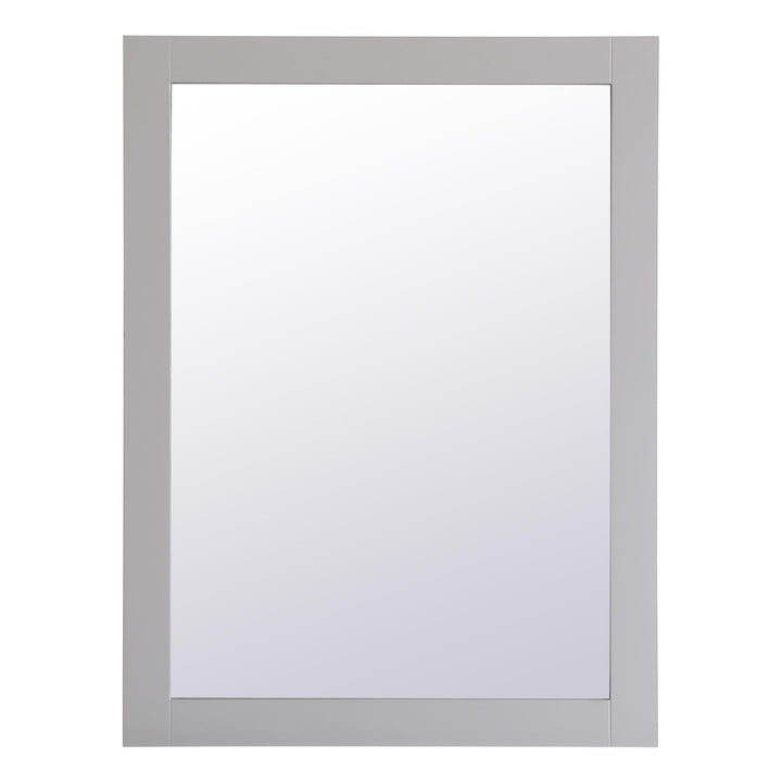 Aqua Rectangle Mirror in Grey by Elegant