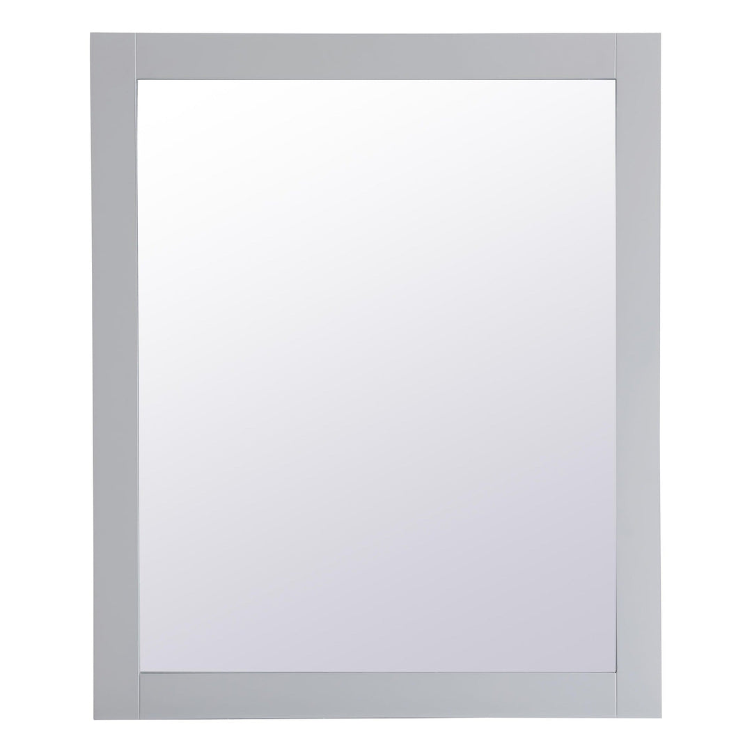Aqua Rectangle Mirror in Grey by Elegant
