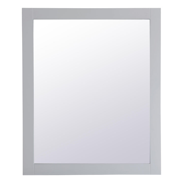 Aqua Rectangle Mirror in Grey by Elegant
