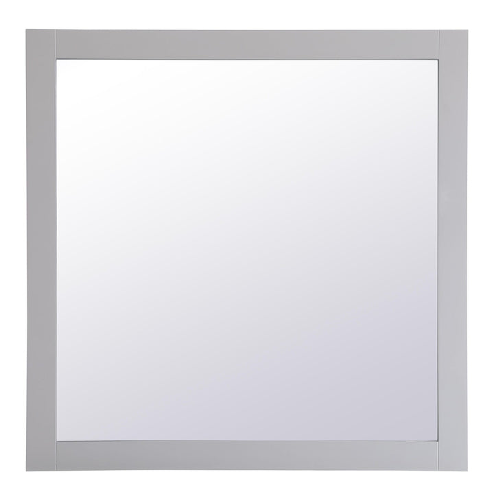 Aqua Rectangle Mirror in Grey by Elegant