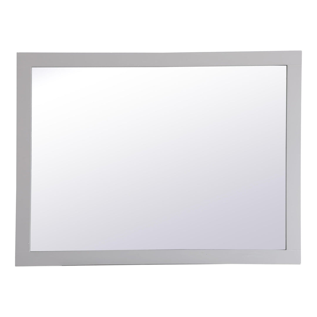 Aqua Rectangle Mirror in Grey by Elegant