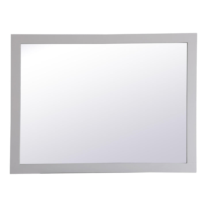 Aqua Rectangle Mirror in Grey by Elegant