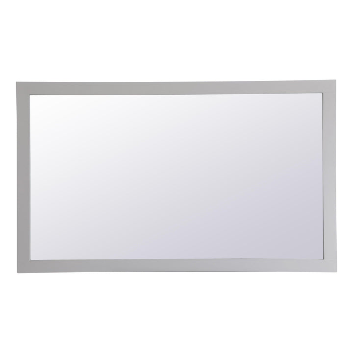 Aqua Rectangle Mirror in Grey by Elegant