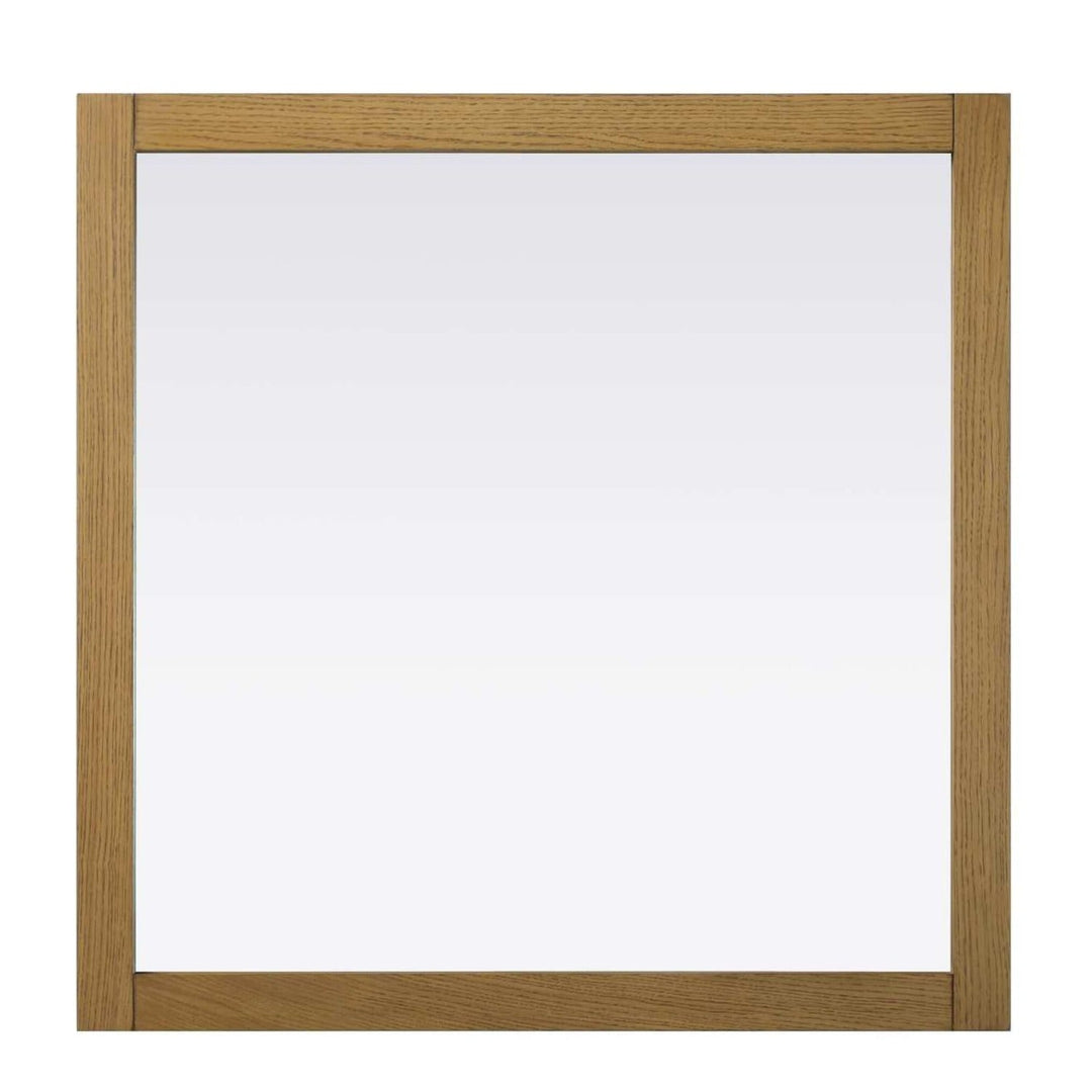 Vanity Mirror in Honey Teak by Elegant