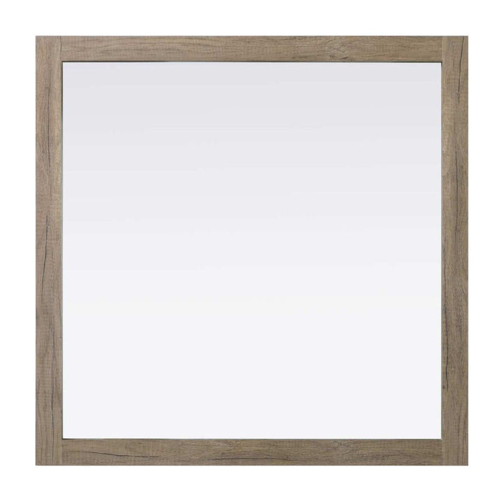 Vanity Mirror in Natural Oak by Elegant