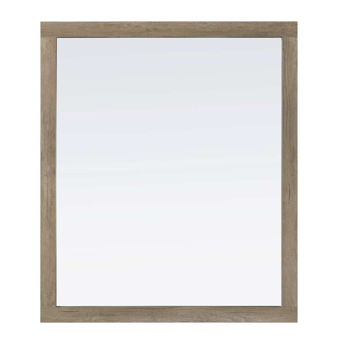 Vanity Mirror II in Natural Oak by Elegant