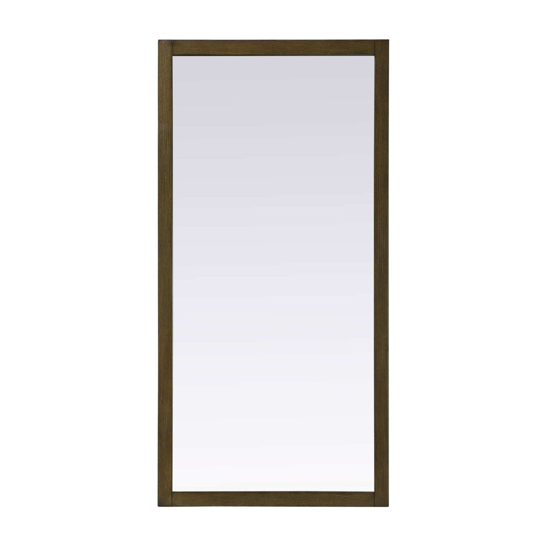 Vanity Mirror II in Hazel Oak by Elegant