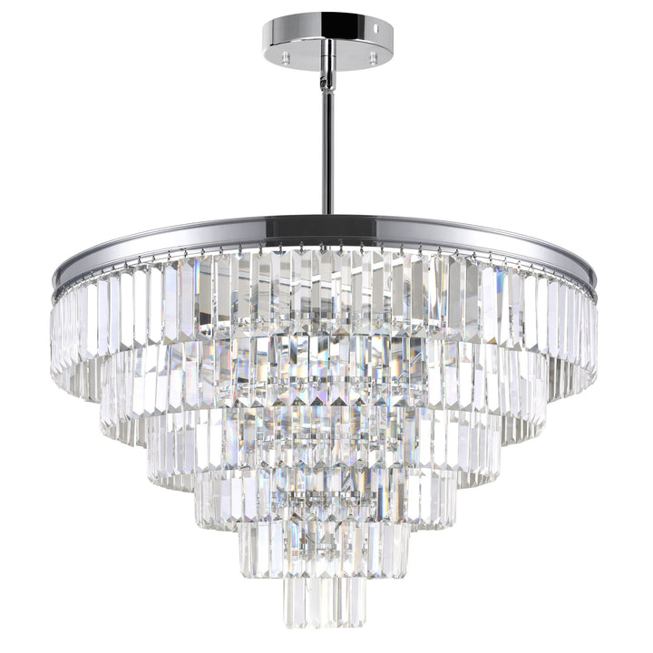 Weiss - Chandelier with Crystals by CWI Lighting - view 16