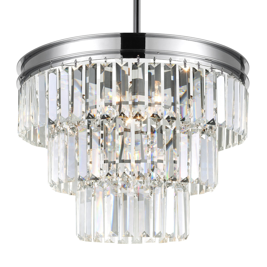 Weiss - Chandelier with Crystals by CWI Lighting - view 4